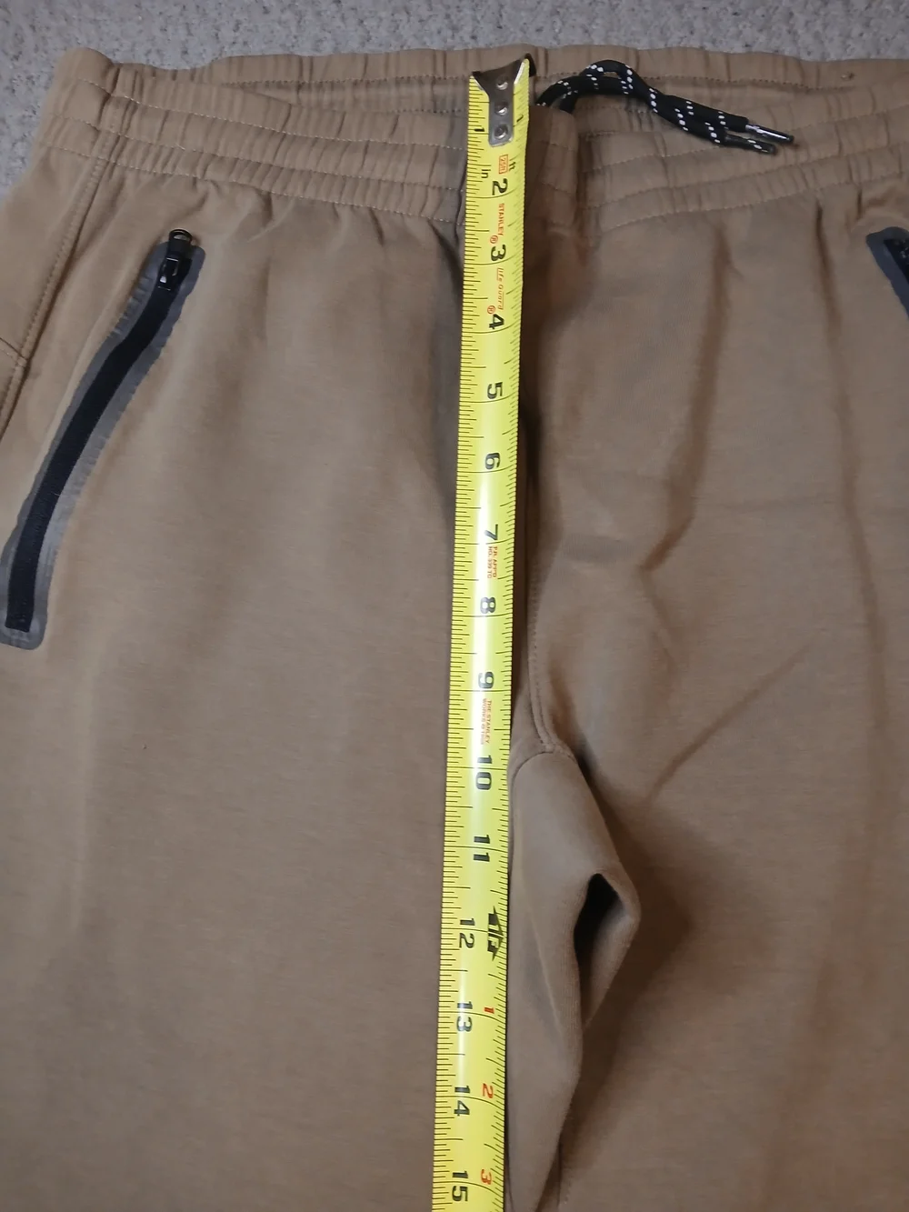 Old Navy Mens Joggers Pants Medium Brown 4 Way Stretch Straight  Drawstring